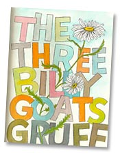 The Three Billy Goats Gruff title page by Paul Galdone